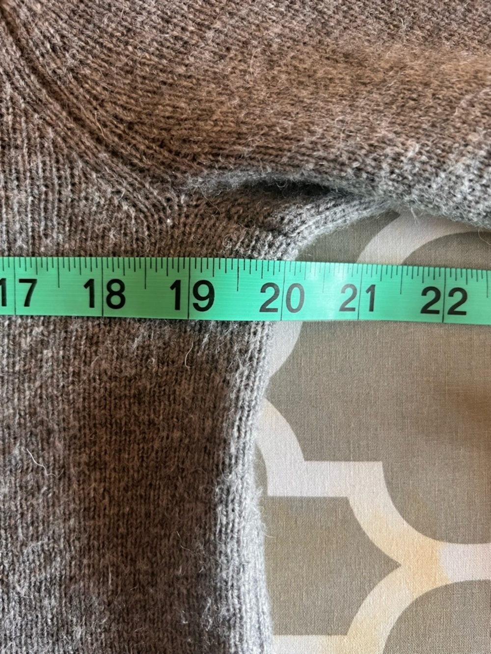 Boden Gray Knit Cardigan with Contrast Trim - Picture 6 of 7